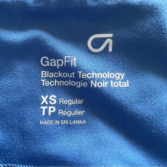 GapFit Blue Sports Bra XS - Picture 4 of 4